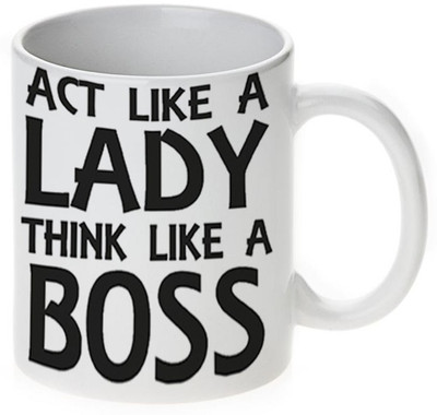 63% OFF on Mugwala Think Like Boss Ceramic Mug 350 ml 63% OFF on Mugwala Think Like Boss Ceramic Mug 350 ml