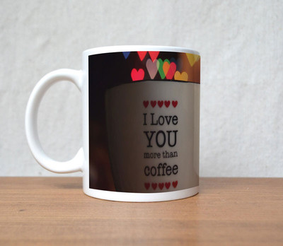50% OFF on StyBuzz I love you more than coffee valentine Porcelain Mug 300 ml 50% OFF on StyBuzz I love you more than coffee valentine Porcelain Mug 300 ml