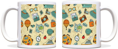 54% OFF on ShopMantra Travel Gear Patterns Black Ceramic Mug 300 ml 54% OFF on ShopMantra Travel Gear Patterns Black Ceramic Mug 300 ml