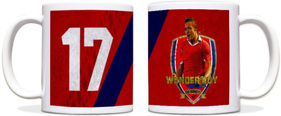 ShopMantra Alex Sanchez Arsenal Footballer Black Ceramic Mug 300 ml ShopMantra Alex Sanchez Arsenal Footballer Black Ceramic Mug 300 ml