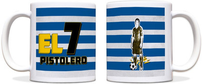 60% OFF on ShopMantra Su?rez Uruguay Football Black Ceramic Mug 300 ml