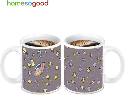 45% OFF on HomeSoGood Amazing Star Designed Coffee 2 Mugs Ceramic Mug 280 ml, Pack of 2 45% OFF on HomeSoGood Amazing Star Designed Coffee 2 Mugs Ceramic Mug 280 ml, Pack of 2