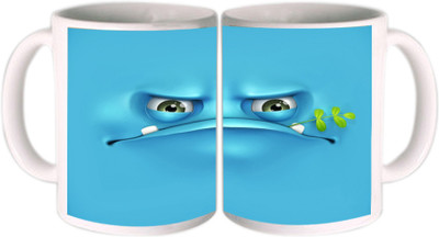 25% OFF on Shopkeeda Sasha Vinogradova Blue Ceramic Mug 350 ml