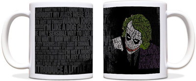 60% OFF on ShopMantra Scary Joker Black Ceramic Mug 300 ml 60% OFF on ShopMantra Scary Joker Black Ceramic Mug 300 ml