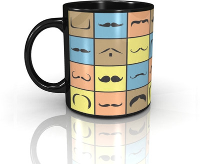 32% OFF on Seven Rays Cafe Moustache Ceramic Mug 350 ml 32% OFF on Seven Rays Cafe Moustache Ceramic Mug 350 ml