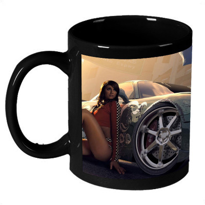 72% OFF on AMY 3d Hot Girls With Car Ceramic Mug