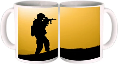 62% OFF on Shopkeeda Soldier Ceramic Mug 350 ml