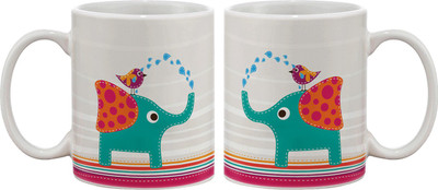 15% OFF on Artifa Cute Elephant And Bird Porcelain, Ceramic Mug 350 ml 15% OFF on Artifa Cute Elephant And Bird Porcelain, Ceramic Mug 350 ml