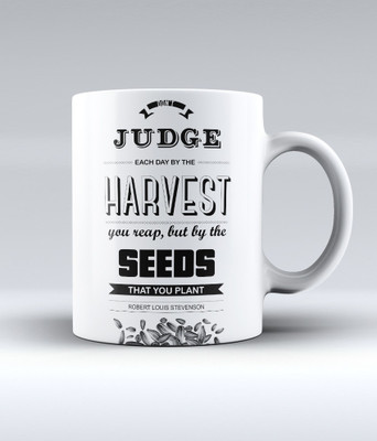 12% OFF on Lab No. 4 Don'T Judge Each Day By The Harvest - Robert Louis Ceramic Mug 350 ml