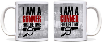 60% OFF on ShopMantra Arsenal Gunner Black Ceramic Mug 300 ml 60% OFF on ShopMantra Arsenal Gunner Black Ceramic Mug 300 ml