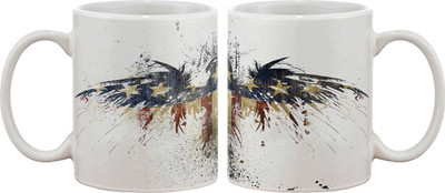 Artifa American Flag On Eagle Porcelain, Ceramic Mug 350 ml