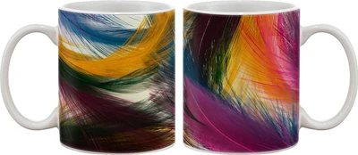 15% OFF on Artifa Colourful Feathers Porcelain, Ceramic Mug 350 ml 15% OFF on Artifa Colourful Feathers Porcelain, Ceramic Mug 350 ml