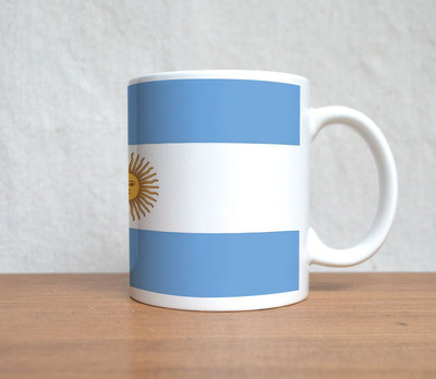 60% OFF on StyBuzz Argentina National Flag Porcelain Mug 300 ml