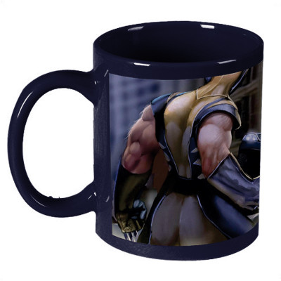 56% OFF on Amy Hulk Vs Wolverine Dark Blue Ceramic Mug 330 ml