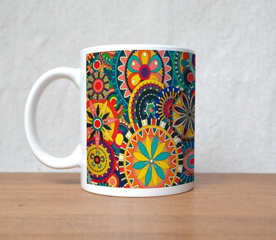 60% OFF on StyBuzz Traditional Rangoli Art Porcelain Mug 300 ml 60% OFF on StyBuzz Traditional Rangoli Art Porcelain Mug 300 ml