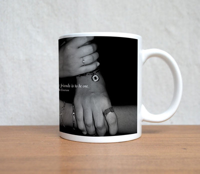 60% OFF on StyBuzz Only Way To Have Friends Porcelain Mug 300 ml