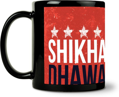 50% OFF on ShopMantra Shikhar Dhawan Art Ceramic Mug 300 ml