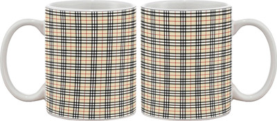 15% OFF on Artifa Check Design Porcelain, Ceramic Mug 350 ml 15% OFF on Artifa Check Design Porcelain, Ceramic Mug 350 ml