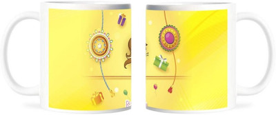 50% OFF on Refeel Gifts Happy Raksha Bandhan Ceramic Mug 325 ml