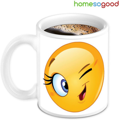 41% OFF on Homesogood Keep Smiling Smiley Coffee Ceramic Mug 280 ml 41% OFF on Homesogood Keep Smiling Smiley Coffee Ceramic Mug 280 ml