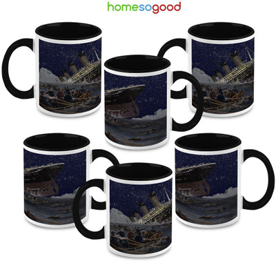 41% OFF on HomeSoGood Tragedy Of Titanic Ceramic Mug 325 ml, Pack of 6 41% OFF on HomeSoGood Tragedy Of Titanic Ceramic Mug 325 ml, Pack of 6