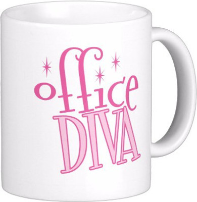 25% OFF on Exoctic Silver Office Survivor Diva Series C003 Ceramic Mug 300 ml