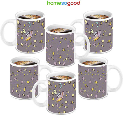 49% OFF on HomeSoGood Amazing Star Designed Coffee Ceramic Mug 280 ml, Pack of 6 49% OFF on HomeSoGood Amazing Star Designed Coffee Ceramic Mug 280 ml, Pack of 6