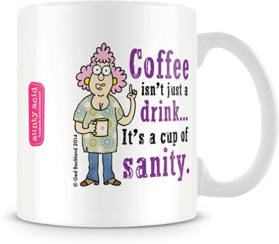 35% OFF on Aunty Acid Coffee is a drink of Sanity Ceramic Mug 325 ml 35% OFF on Aunty Acid Coffee is a drink of Sanity Ceramic Mug 325 ml