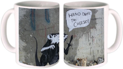 25% OFF on Shopkeeda Hang Over The Cheese Ceramic Mug 350 ml