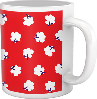 60% OFF on Tiedribbons Shy Shine_Geometric Multicolor_ Red And White Pattern Ceramic Mug 325 ml 60% OFF on Tiedribbons Shy Shine_Geometric Multicolor_ Red And White Pattern Ceramic Mug 325 ml