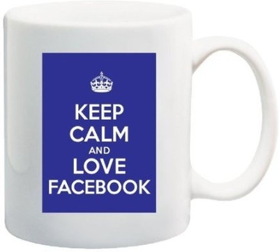 40% OFF on Teeskart Keep Calm And Love Facebook Porcelain Mug 300 ml 40% OFF on Teeskart Keep Calm And Love Facebook Porcelain Mug 300 ml