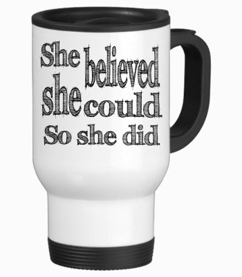 57% OFF on Tiedribbons She Believed She did Travel Stainless Steel Mug 350 ml