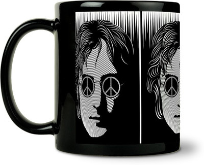 36% OFF on ShopMantra John Lennon Vector Artwork Ceramic Mug 300 ml