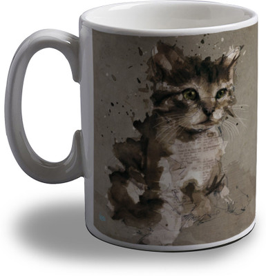 Artifa Cat Artistic Porcelain, Ceramic Mug 350 ml Artifa Cat Artistic Porcelain, Ceramic Mug 350 ml