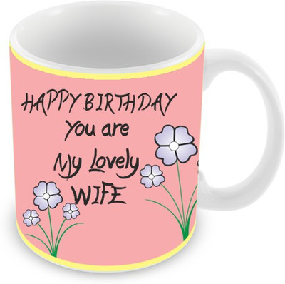 23% OFF on Everyday Gifts Happy Birthday Lovely Wife Ceramic Mug 325 ml 23% OFF on Everyday Gifts Happy Birthday Lovely Wife Ceramic Mug 325 ml