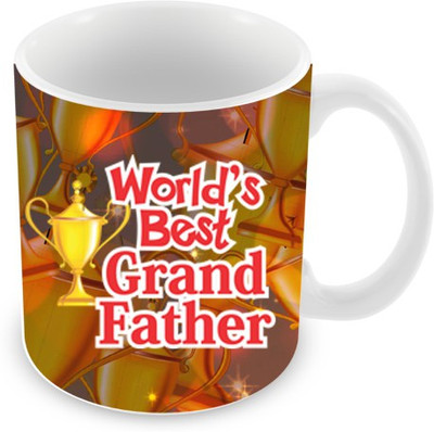23% OFF on Everyday Gifts World's Best Grand Father Ceramic Mug 325 ml
