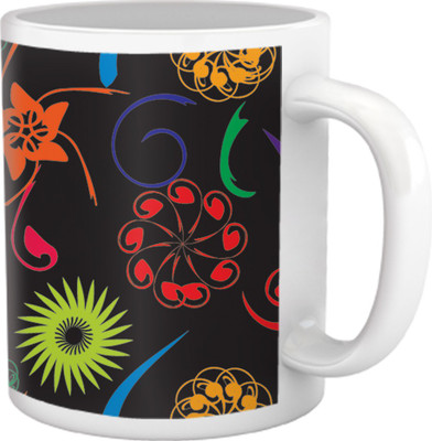 75% OFF on Tiedribbons Kinda Sexy_Modern Geometric_Steamy Cut outs Pattern Ceramic Mug 325 ml