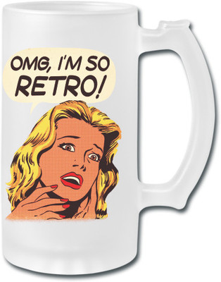 50% OFF on Printland Retro Glass Mug 500 ml