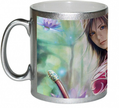 70% OFF on AMY Cute 3D Blue Eye Girl Coffee Ceramic Mug 325 ml