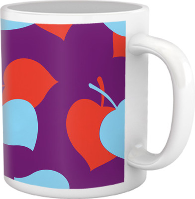 50% OFF on Tiedribbons Shy Shine_Geometric Multicolor_ Pan Leaf Pattern Ceramic Mug 325 ml