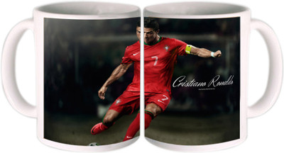 25% OFF on Shopkeeda FIFA 2014 Christiano Ronaldo Pose Ceramic Mug 350 ml