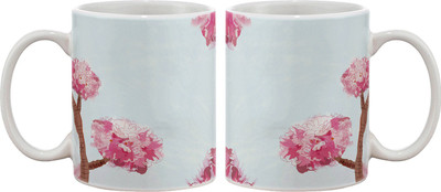 15% OFF on Artifa Blooming Spring Porcelain, Ceramic Mug 350 ml