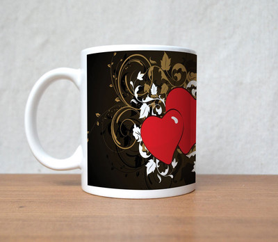 82% OFF on StyBuzz two love hearts abstract valentine Porcelain Mug 300 ml 82% OFF on StyBuzz two love hearts abstract valentine Porcelain Mug 300 ml