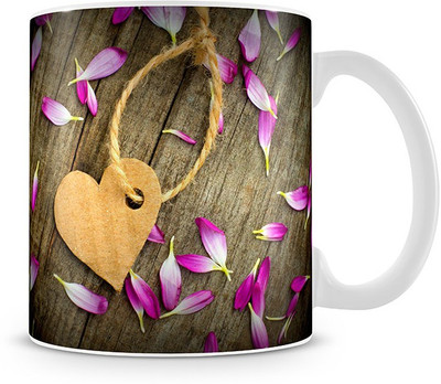 74% OFF on Jupiter09 Hanging Heart Coffeee Ceramic Mug 300 ml