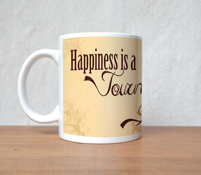 60% OFF on StyBuzz Happiness Is The Journy Porcelain Mug 300 ml 60% OFF on StyBuzz Happiness Is The Journy Porcelain Mug 300 ml