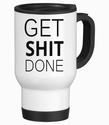 52% OFF on Tiedribbons Get Shit Done Gifts For Friend Stainless Steel Mug 350 ml
