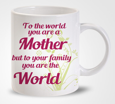 50% OFF on Amore Mother Is The World Mothers Day Ceramic Mug 350 ml