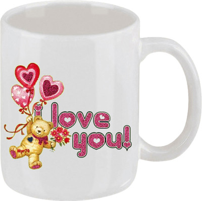 16% OFF on Ellicon I Love You Teddy Ballons Flower Ceramic Mug 16% OFF on Ellicon I Love You Teddy Ballons Flower Ceramic Mug
