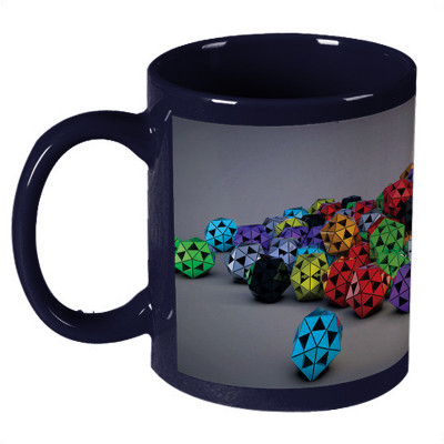 56% OFF on Amy Triangle Balls Colorful Ceramic Mug 330 ml