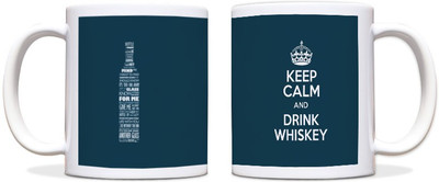 60% OFF on ShopMantra Bottle Typography Black Ceramic Mug 300 ml